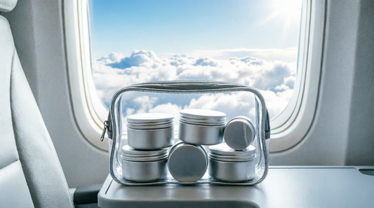 飛行機機内に化粧品を持ち込む