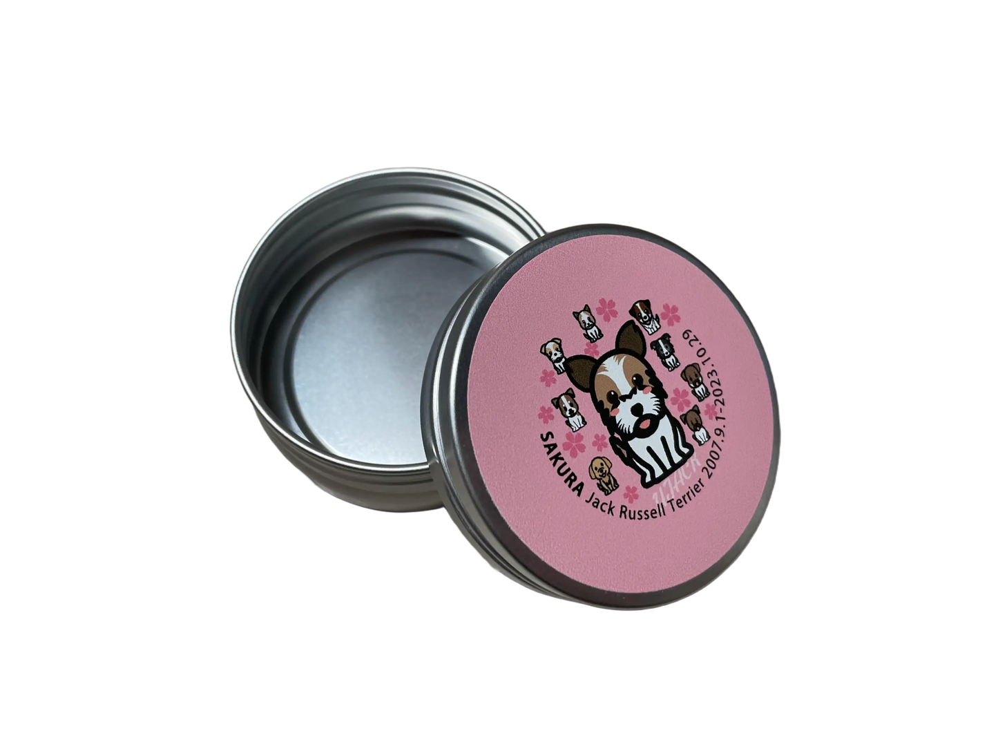 [カスタム]画像プリントサービスのアルミ丸缶 6缶セット 直径62mm×高さ27㎜ - 収納グッズ