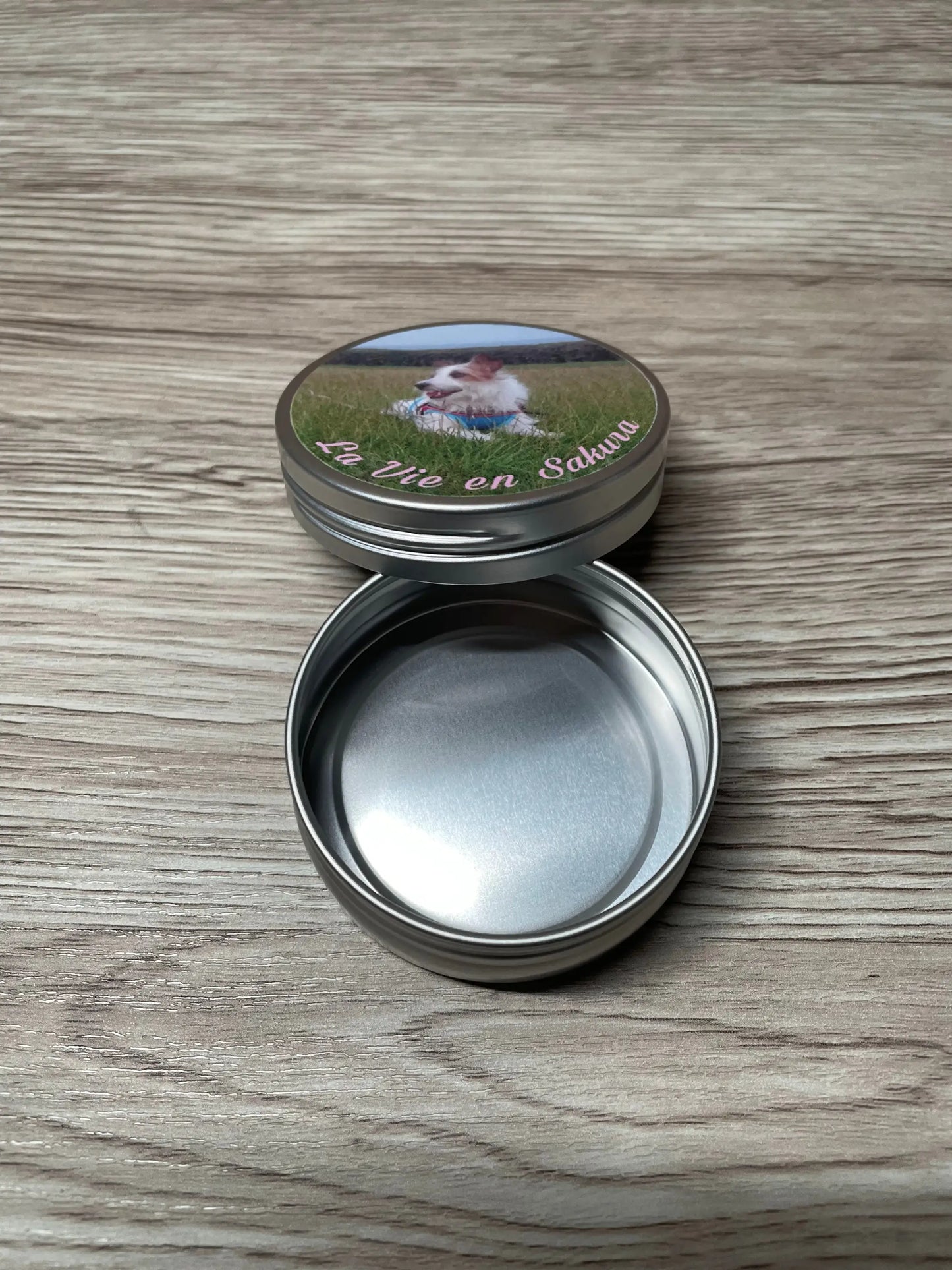 [カスタム]画像プリントサービスのアルミ丸缶 6缶セット 直径62mm×高さ27㎜ - 収納グッズ