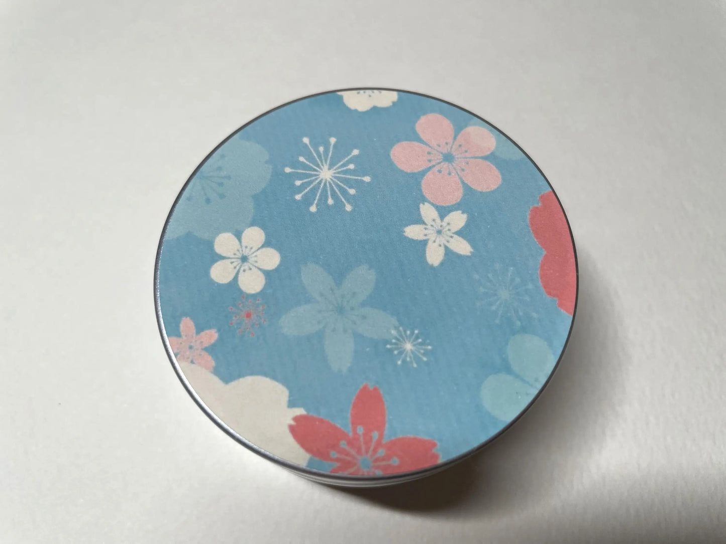 [カスタム]和柄シールアルミ丸缶６缶セット　直径62mm×高さ27㎜ - 収納グッズ