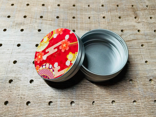 アルミ缶和柄シールデザイン