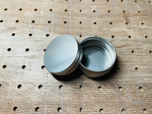 [高級アウトレット品]アルミ丸缶6缶セット 直径50mm×高さ23mm - 収納グッズ